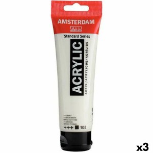 Acryl-Gemälde Talens Amsterdam Weiß 120 ml (3 Stück)