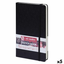 Carnet de croquis Talens Art Creation Sketch Book Noir 80 Volets 13 x 21 cm (5 Unités)