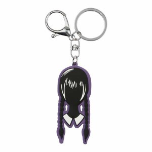 Porte-clés Wednesday Head Noir