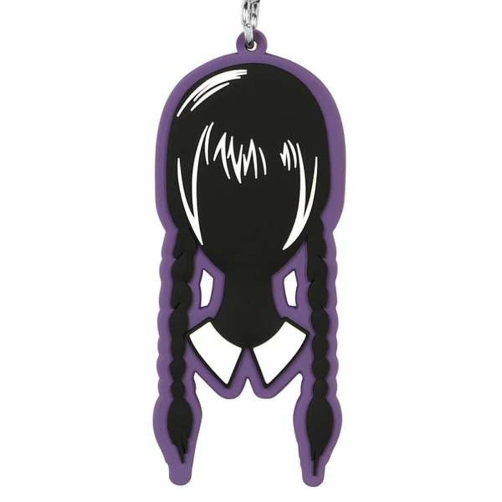 Porte-clés Wednesday Head Noir