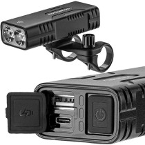 LED Bicycle Torch Rockbros Luz de bicicleta con función de powerbank