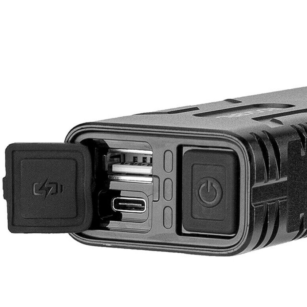 LED Bicycle Torch Rockbros Luz de bicicleta con función de powerbank