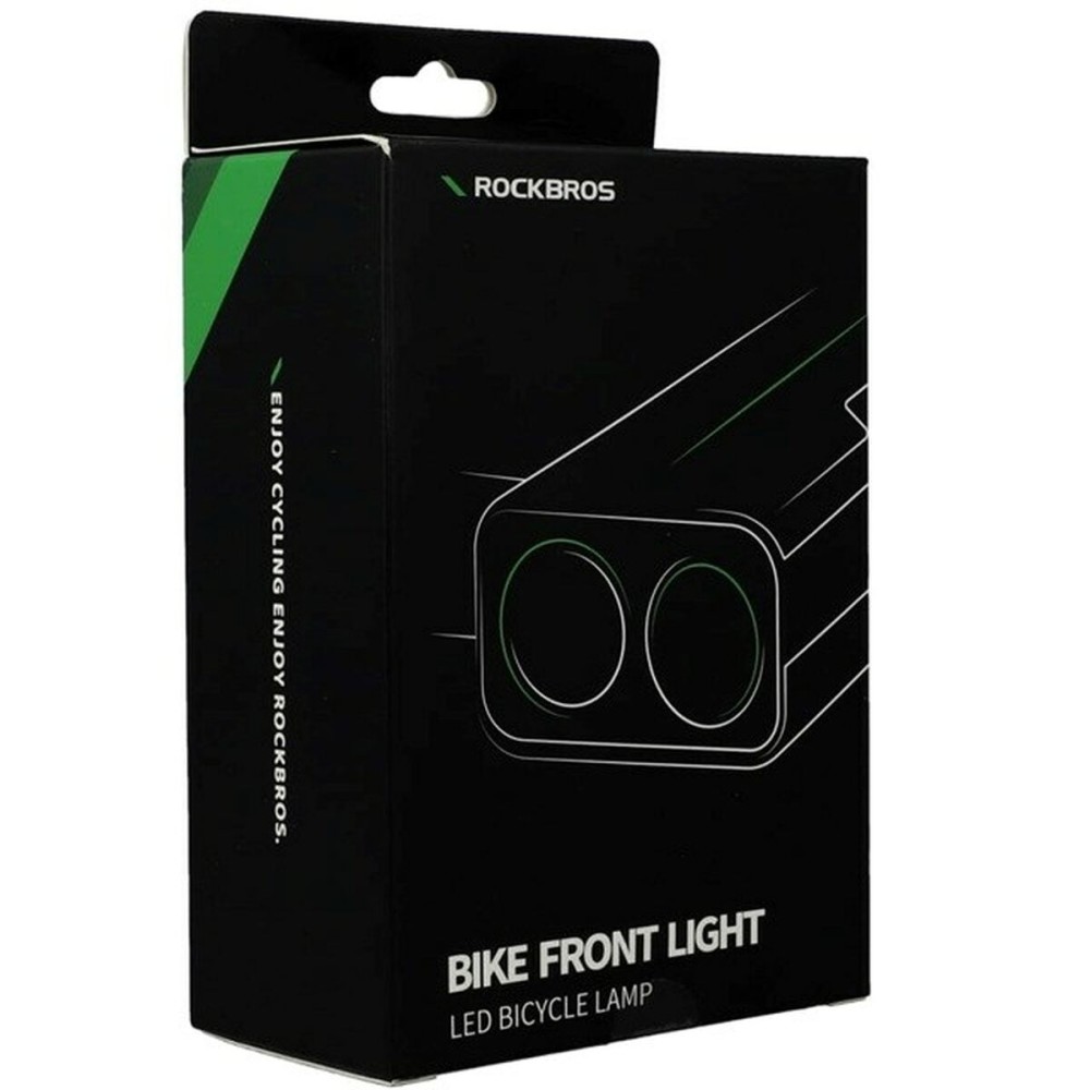 LED Bicycle Torch Rockbros Luz de bicicleta con función de powerbank