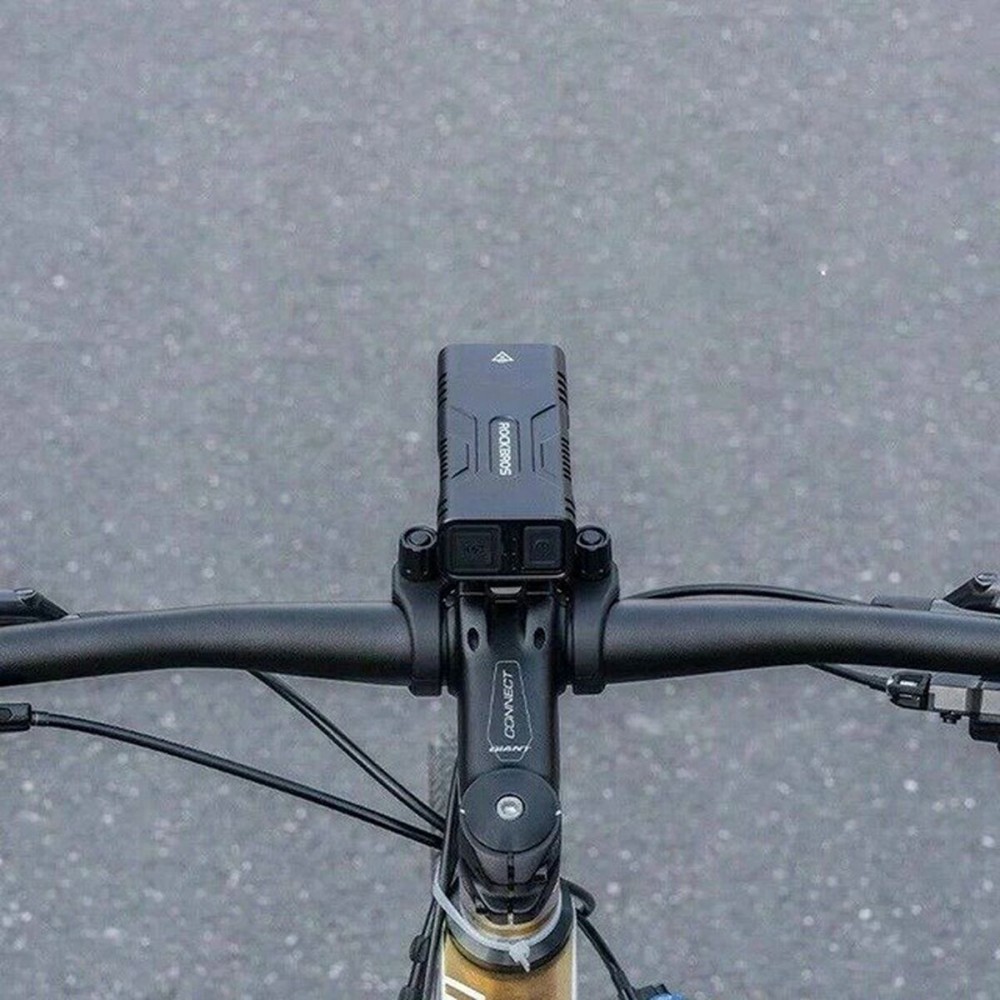 LED Bicycle Torch Rockbros Luz de bicicleta con función de powerbank