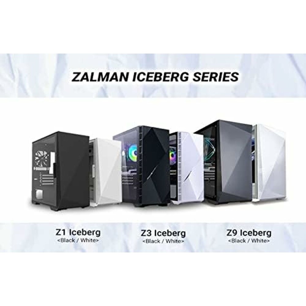 ATX Semi-Tower Gehäuse Zalman Z1 ICEBERG BLACK Schwarz