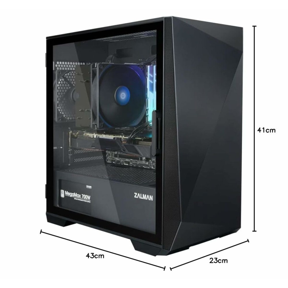 ATX Semi-Tower Gehäuse Zalman Z1 ICEBERG BLACK Schwarz