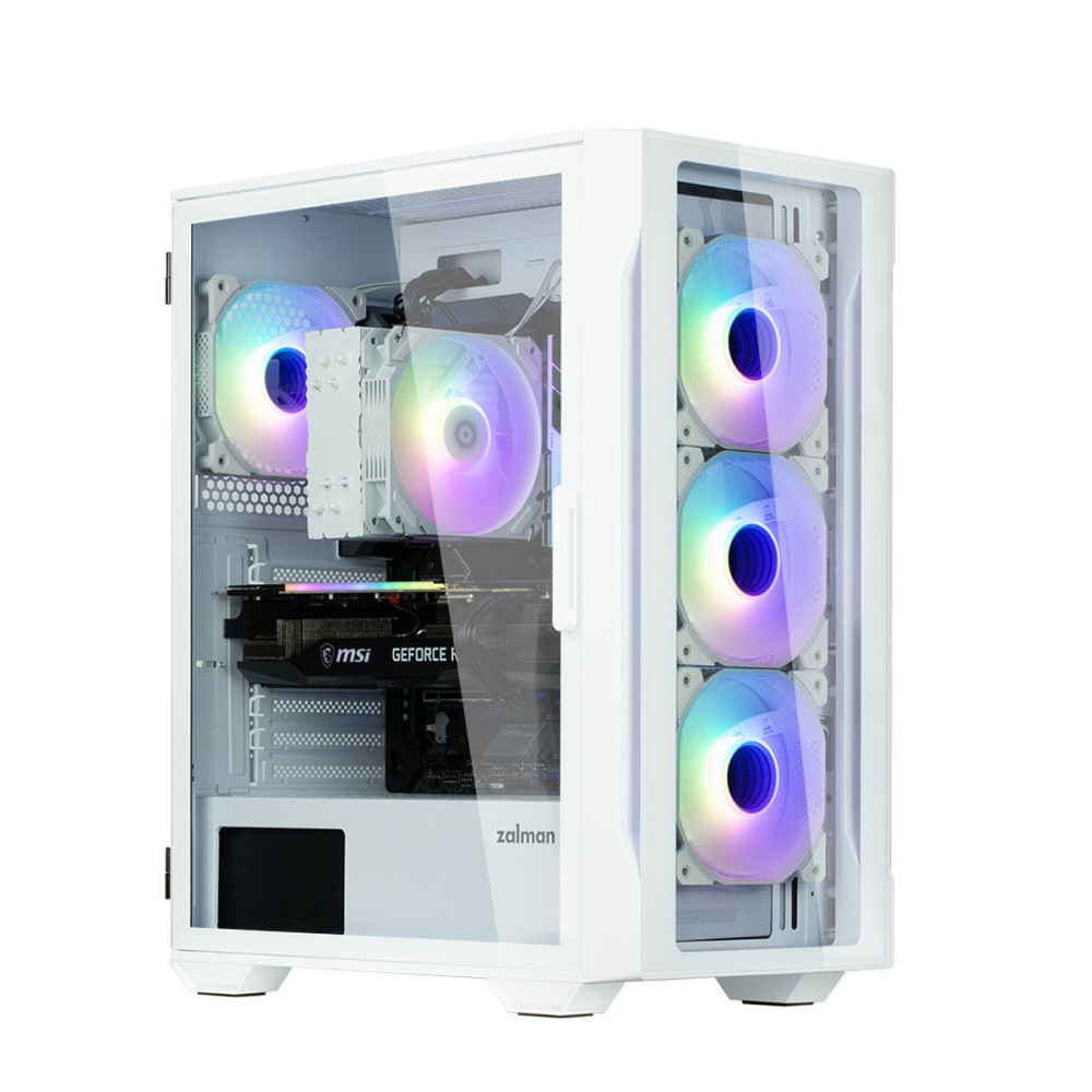 ATX Semi-Tower Gehäuse Zalman I3 NEO TG WHITE Weiß