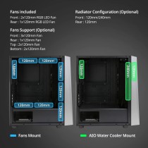 ATX Semi-Tower Gehäuse Zalman S4 Plus Schwarz