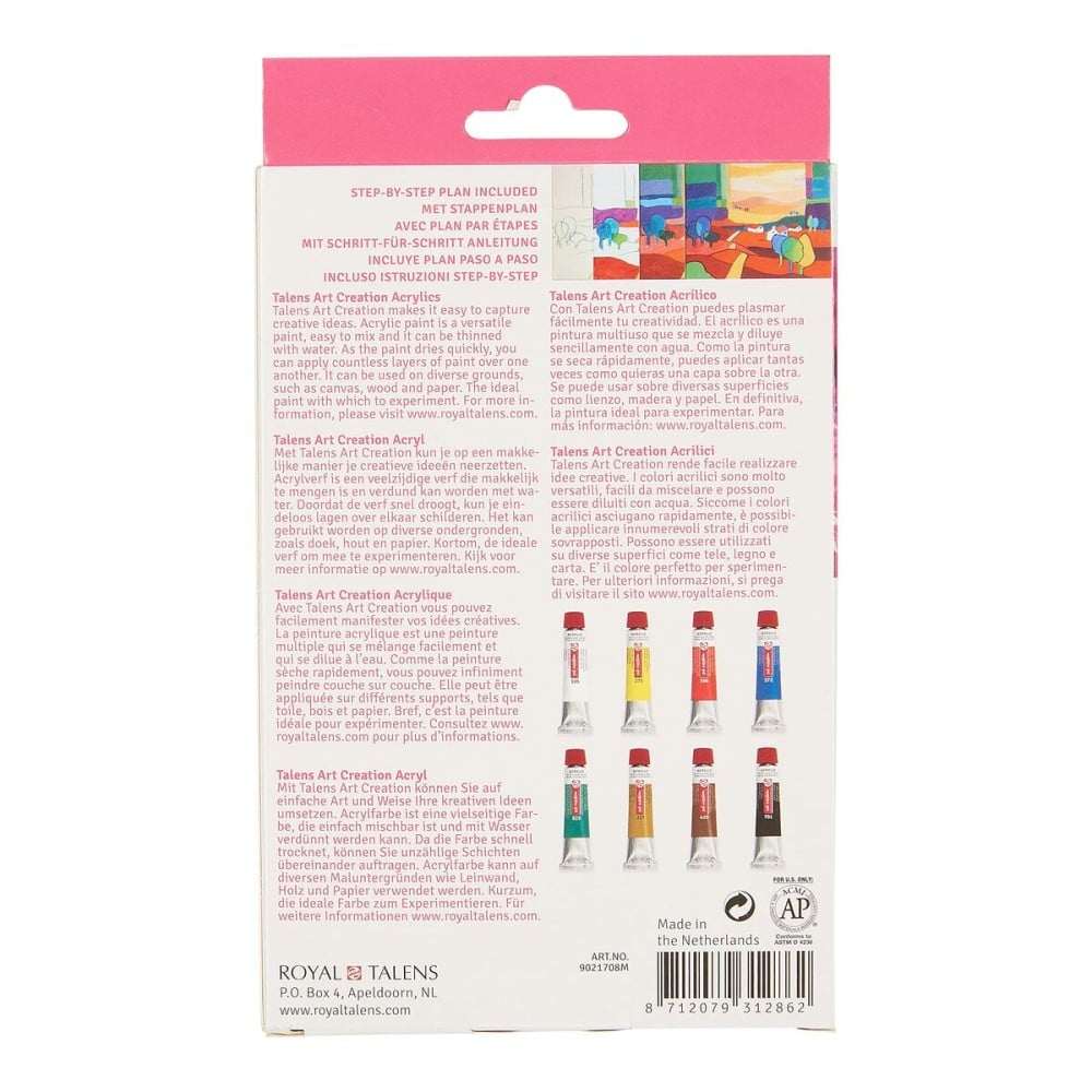 Acrylfarben-Set Talens Bunt 12 ml 8 Stücke