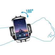Support pour mobiles Mobilis 030004 5" 7" Noir Silicone