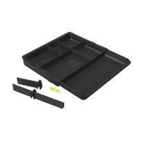 Schubladen-Organizer Exacompta DRAWINSERT 24,6 x 29,8 x 3,6 cm Kunststoff Schwarz (6 Stück)