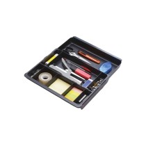 Schubladen-Organizer Exacompta DRAWINSERT 24,6 x 29,8 x 3,6 cm Kunststoff Schwarz (6 Stück)