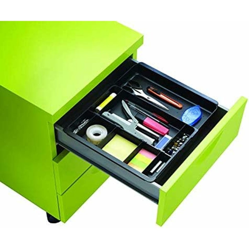 Schubladen-Organizer Exacompta DRAWINSERT 24,6 x 29,8 x 3,6 cm Kunststoff Schwarz (6 Stück)