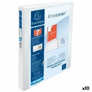 Ringbuch Exacompta KREACOVER Weiß A4+ (10 Stück)