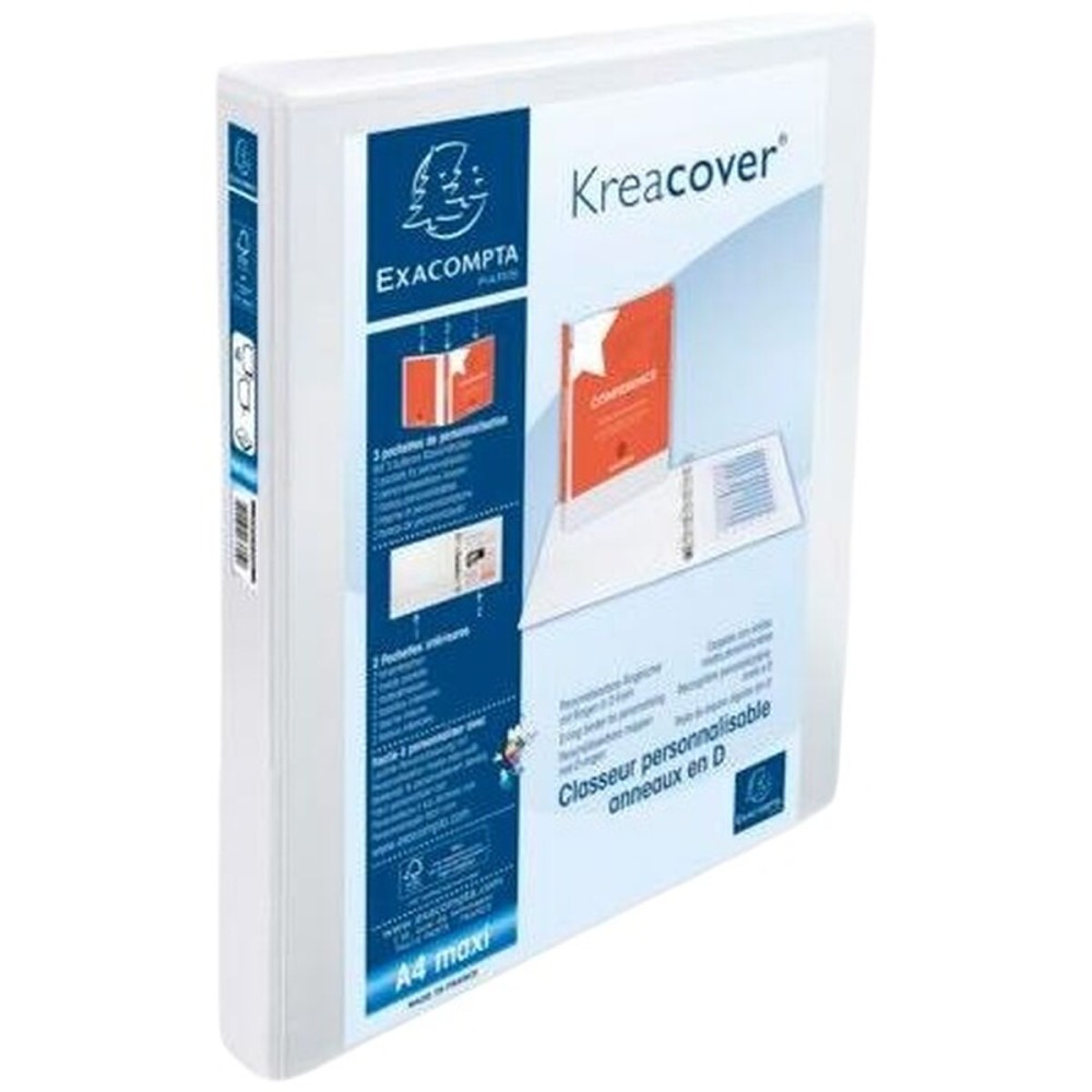 Ringbuch Exacompta KREACOVER Weiß A4+ (10 Stück)