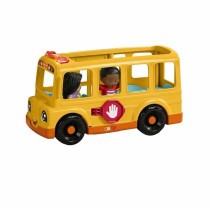Figurine d’action Fisher-Price Little People-El autobús escolar-Vehículo de empuje musical HYT03