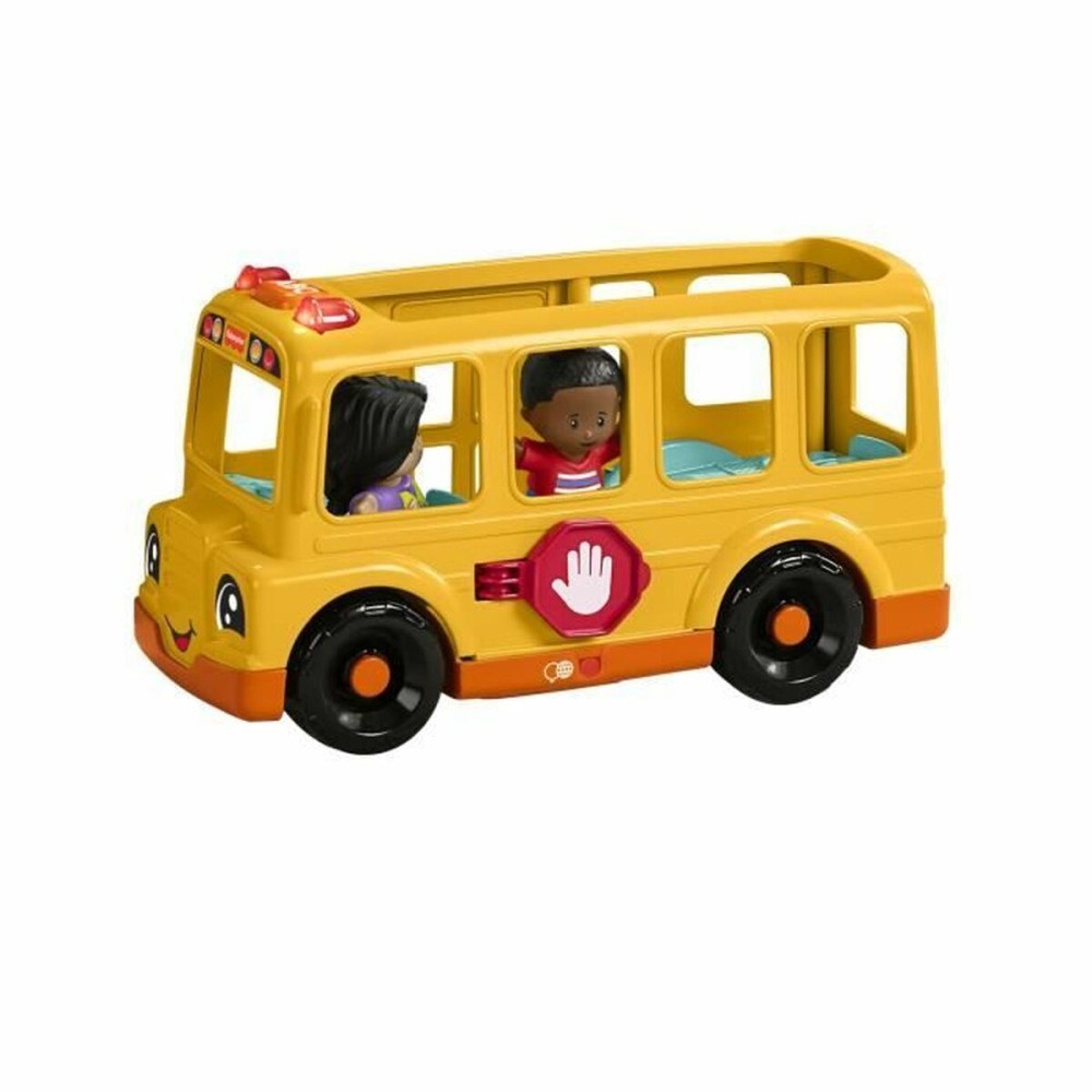 Figurine d’action Fisher-Price Little People-El autobús escolar-Vehículo de empuje musical HYT03