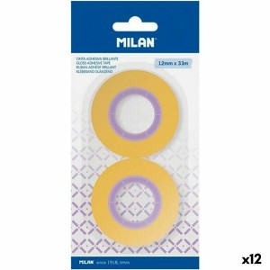 Klebebänder-Set Milan Gelb 12 mm x 33 m 2 Stücke (12 Stück)
