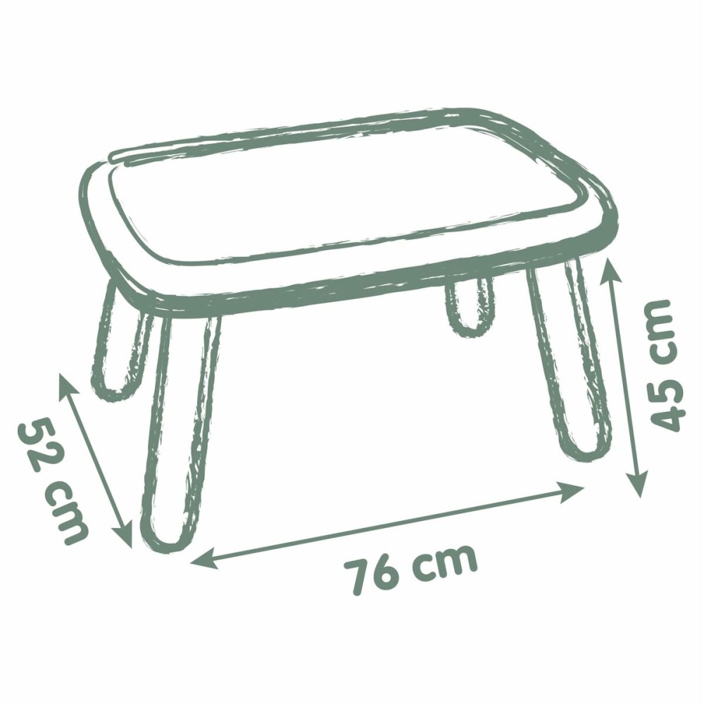 Table avec 2 chaises Smoby SMOBY Life Plastique