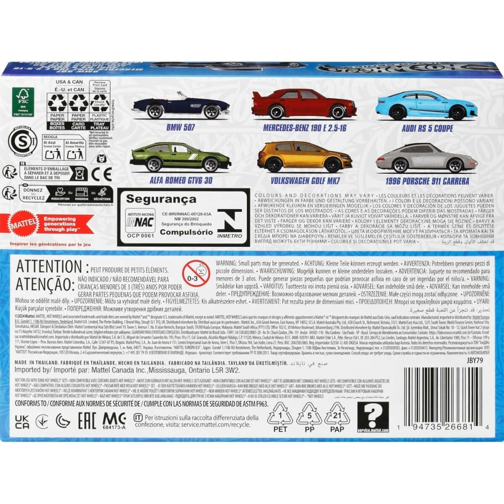 Jeu de Véhicules Hot Wheels
