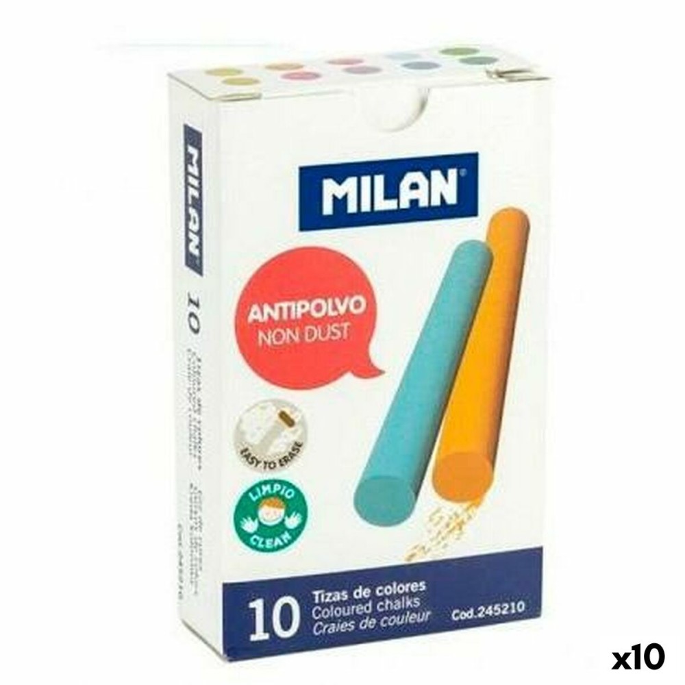 Stück Kreide Milan Bunt (10 Stück)