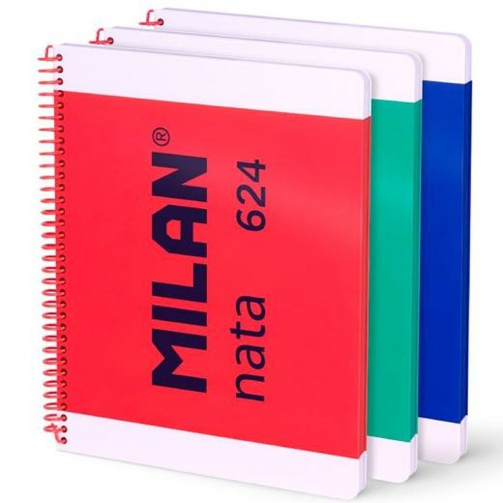 Notizbuch-Set Milan Bunt A4 80 Blatt 3 Stücke (4 Stück)