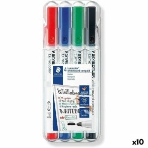 Set of Felt Tip Pens Staedtler LUMOCOLOR 4 Pieces (10 Units)