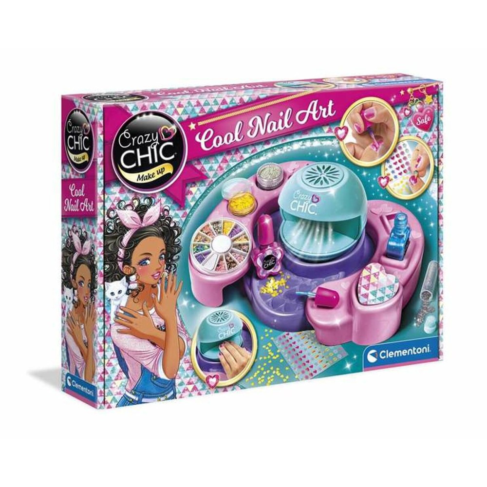 Children's Make-up Set Clementoni COOL NAILS 38,5 x 28,5 x 7,8 cm