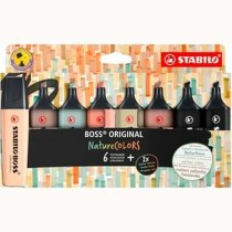 Ensemble de Marqueurs Fluorescents Stabilo BOSS ORIGINAL NATURECOLORS Multicouleur 8 Pièces (5 Unités)