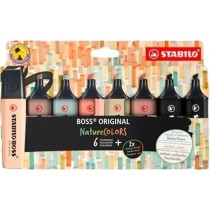 Ensemble de Marqueurs Fluorescents Stabilo BOSS ORIGINAL NATURECOLORS Multicouleur 8 Pièces (5 Unités)