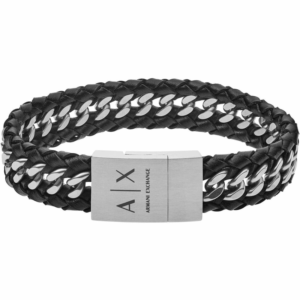 Herrenarmreif Armani Exchange AXG0043040 Edelstahl Schwarz