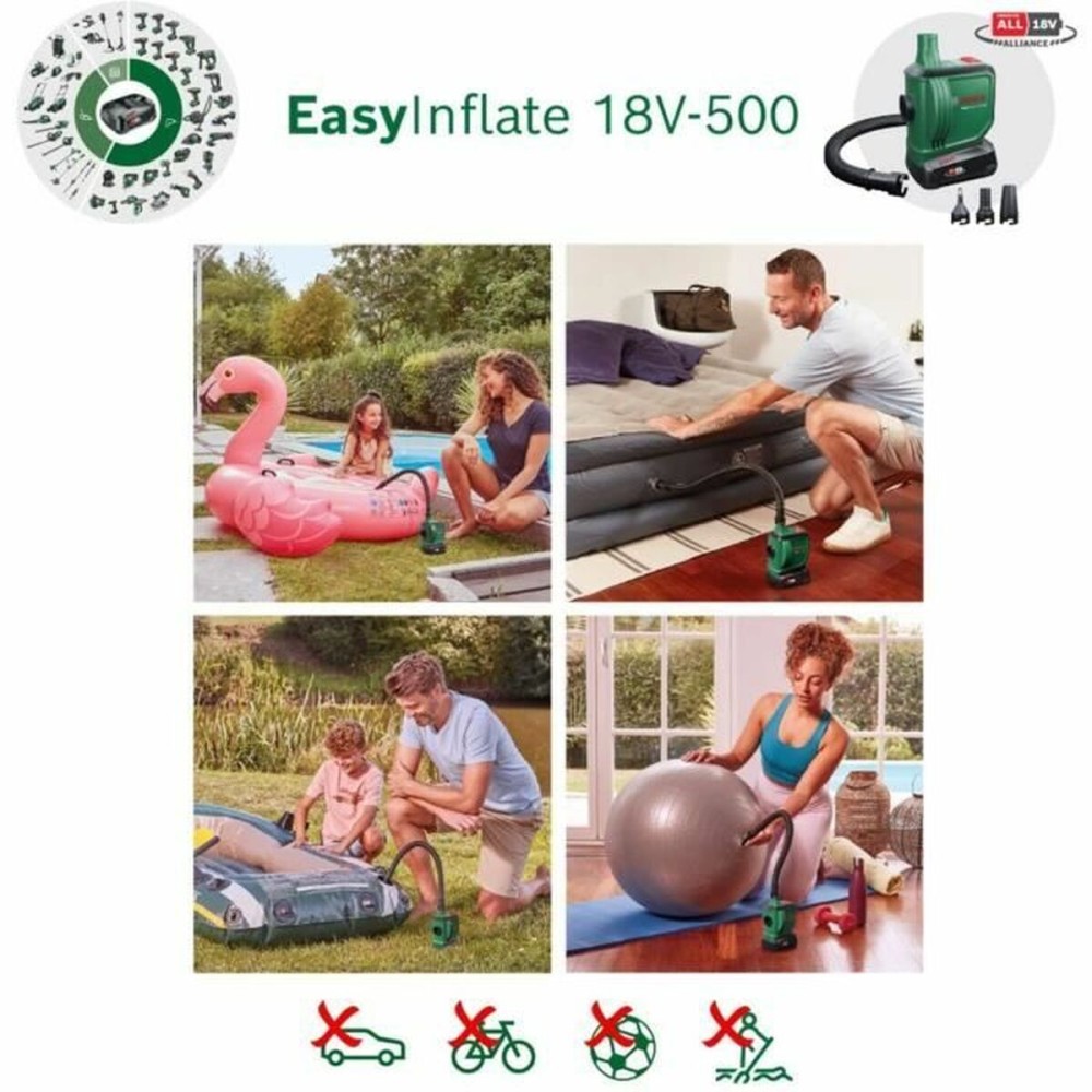 Luftkompressor BOSCH EasyInflate 18V-500 18 V
