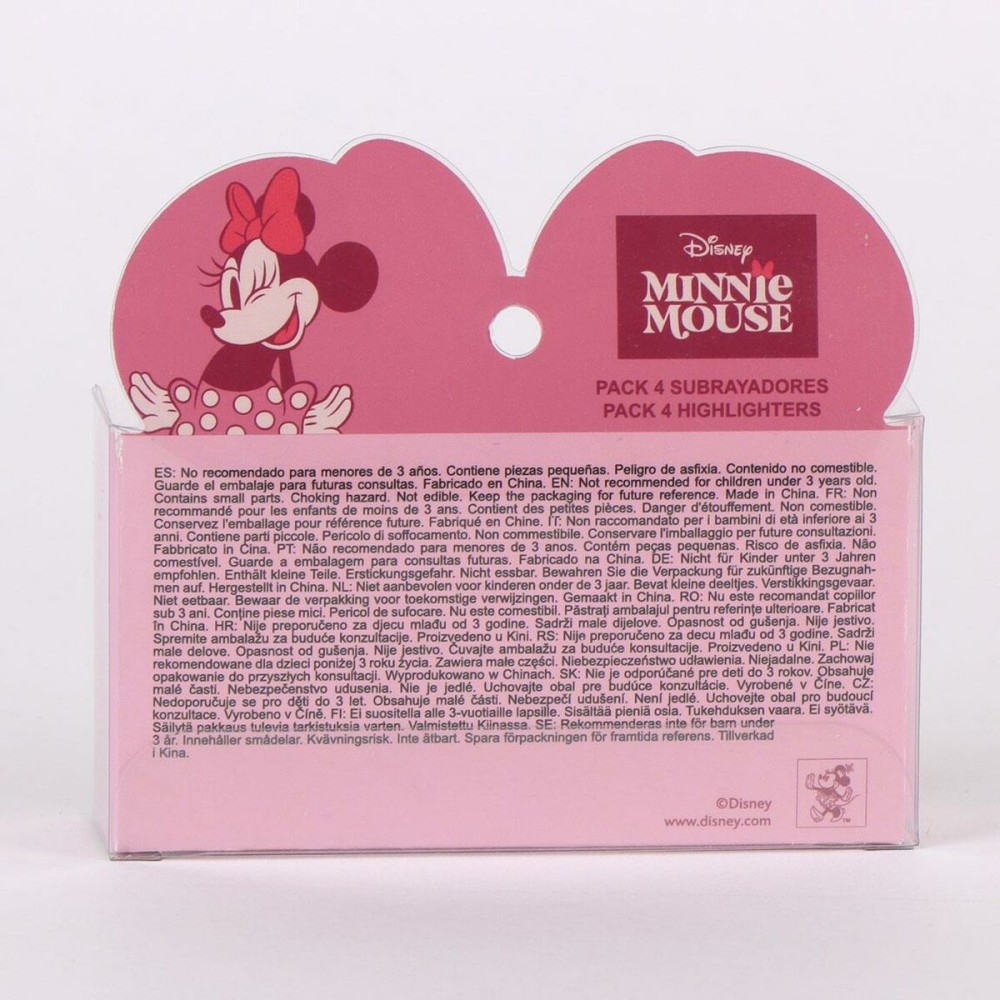Textmarker Minnie Mouse Rosa 5 Stücke