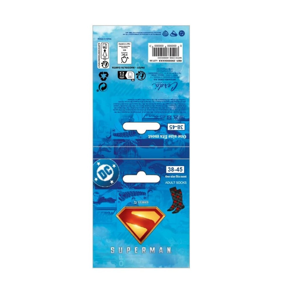 Socken Superman Dunkelgrau 38-45