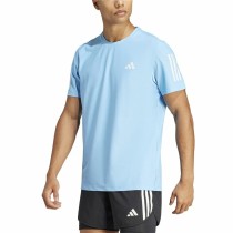 Men’s Short Sleeve T-Shirt Adidas Own The Run Blue
