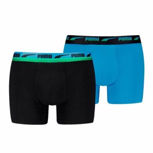 Boxer pour homme Puma Gradient Waistband 2P Bleu Noir 2 Unités