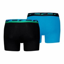 Boxer pour homme Puma Gradient Waistband 2P Bleu Noir 2 Unités