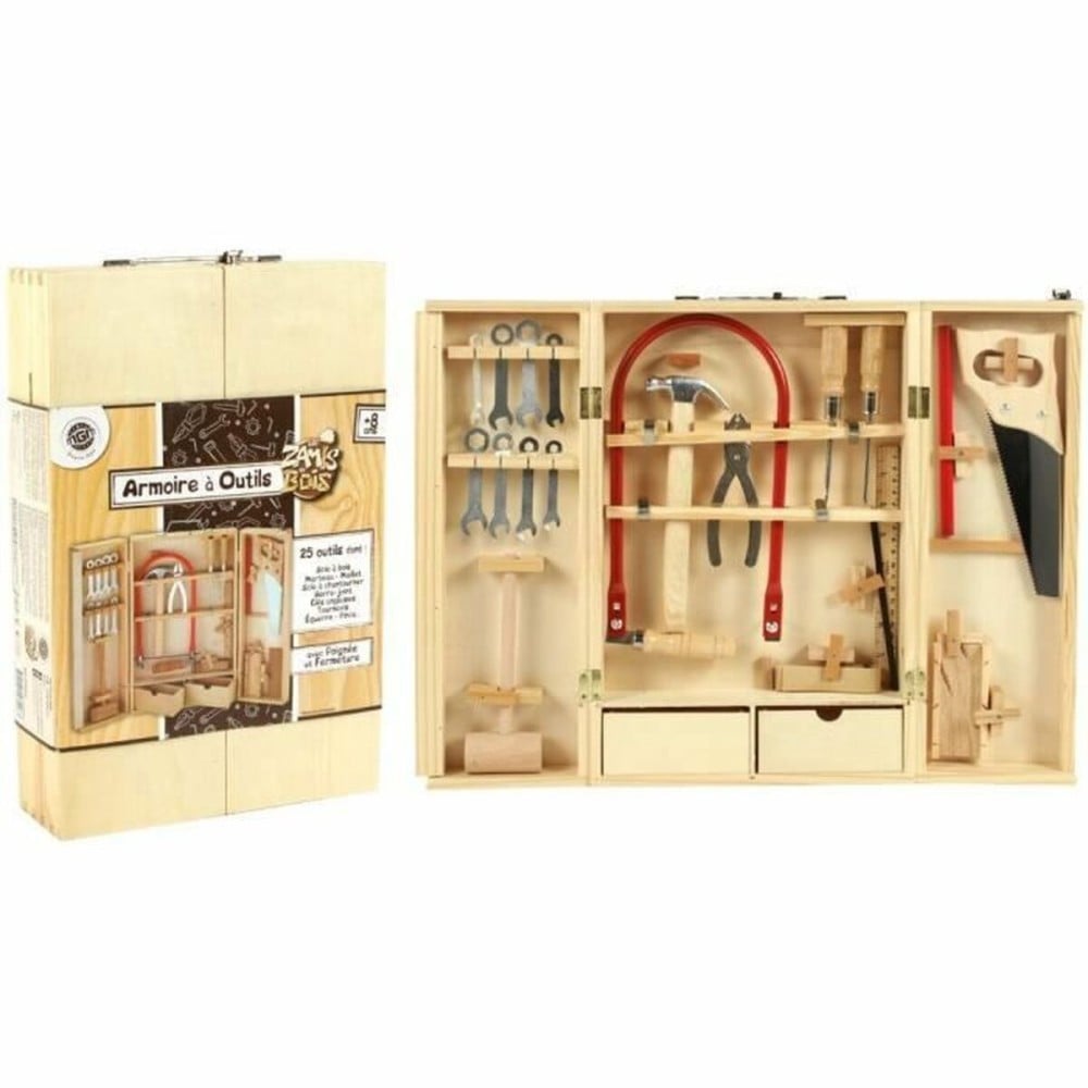 Jeu d'outils pour les enfants Planete bois 25 Pièces