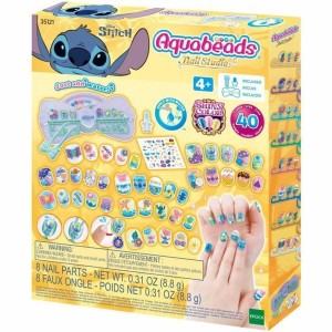 Set de Manucure Aquabeads Nail Studio Stitch Multicouleur 40 Pièces