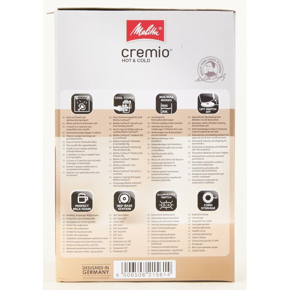 Mini Batteur et Mousseur Melitta 1014-02 Noir 450 W 200 ml