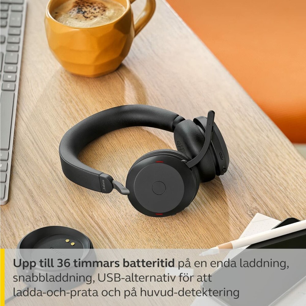 Bluetooth Kopfhörer mit Mikrofon Jabra 27599-999-889 Schwarz