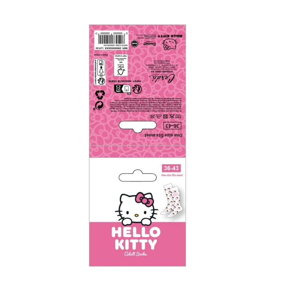 Socks Hello Kitty White (36-43)