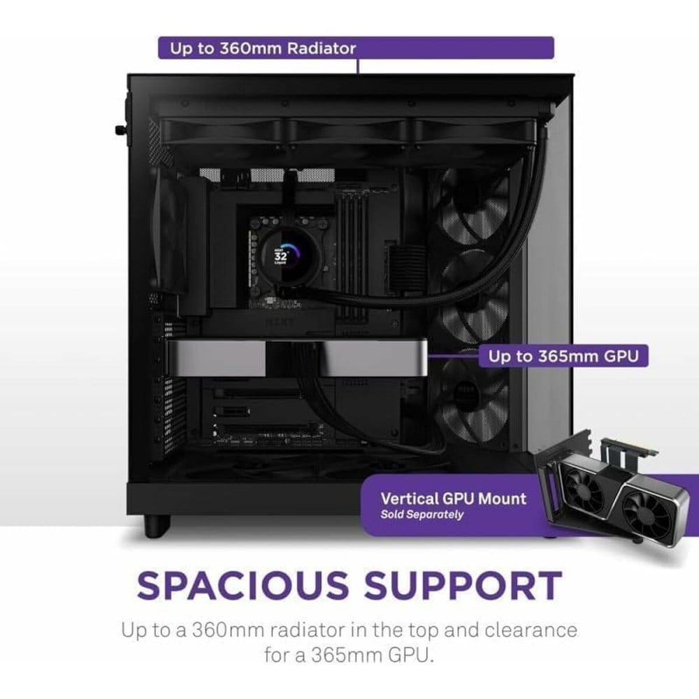 ATX Semi-Tower Gehäuse NZXT CC-H61FB-01 Schwarz