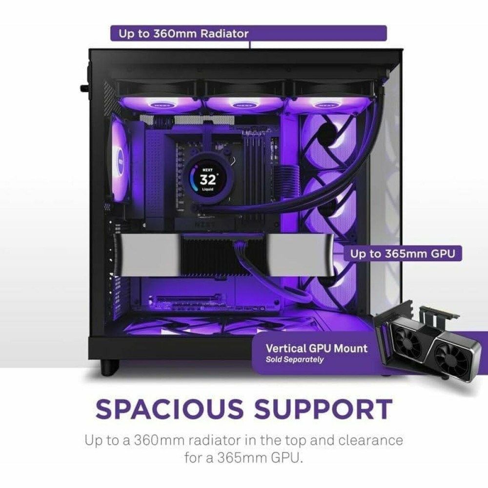 ATX Semi-Tower Gehäuse NZXT CC-H61FB-R1 Schwarz