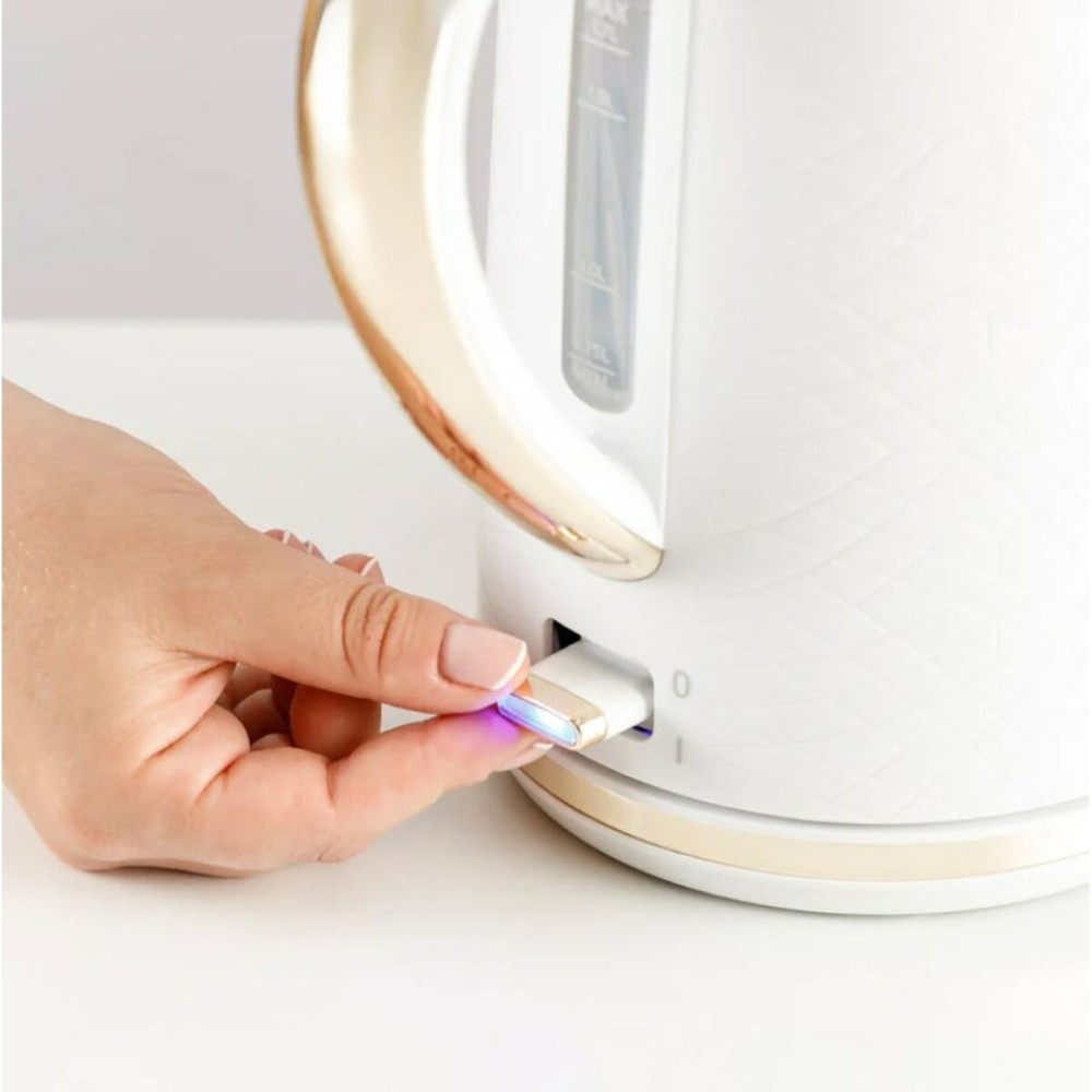 Kettle Taurus 958571000 White Stainless steel Plastic 2200 W 1,7 L