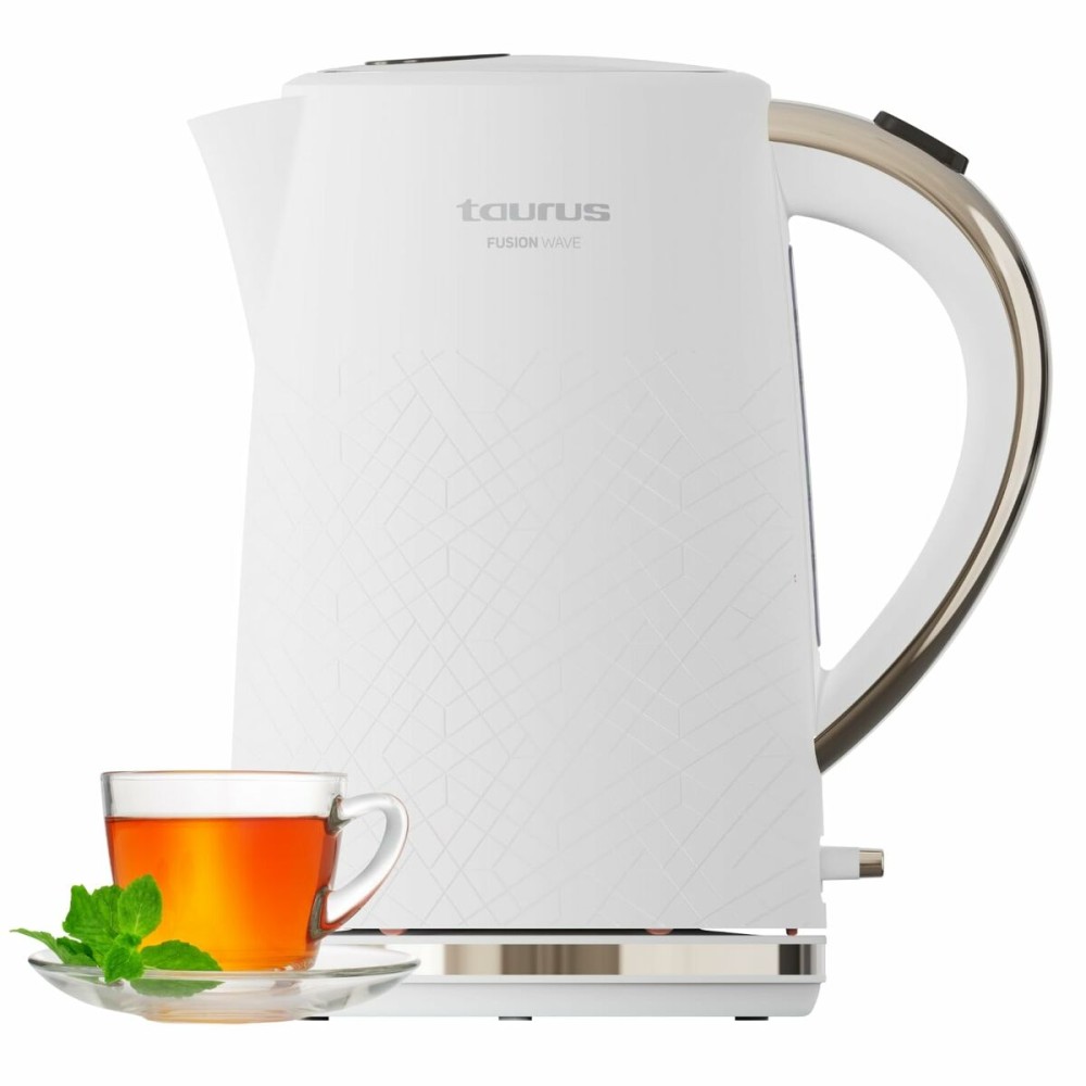 Bouilloire Taurus 958571000 Blanc Acier inoxydable Plastique 2200 W 1,7 L