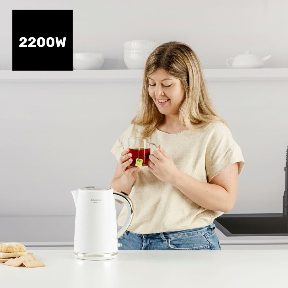 Wasserkocher Taurus 958571000 Weiß Edelstahl Kunststoff 2200 W 1,7 L