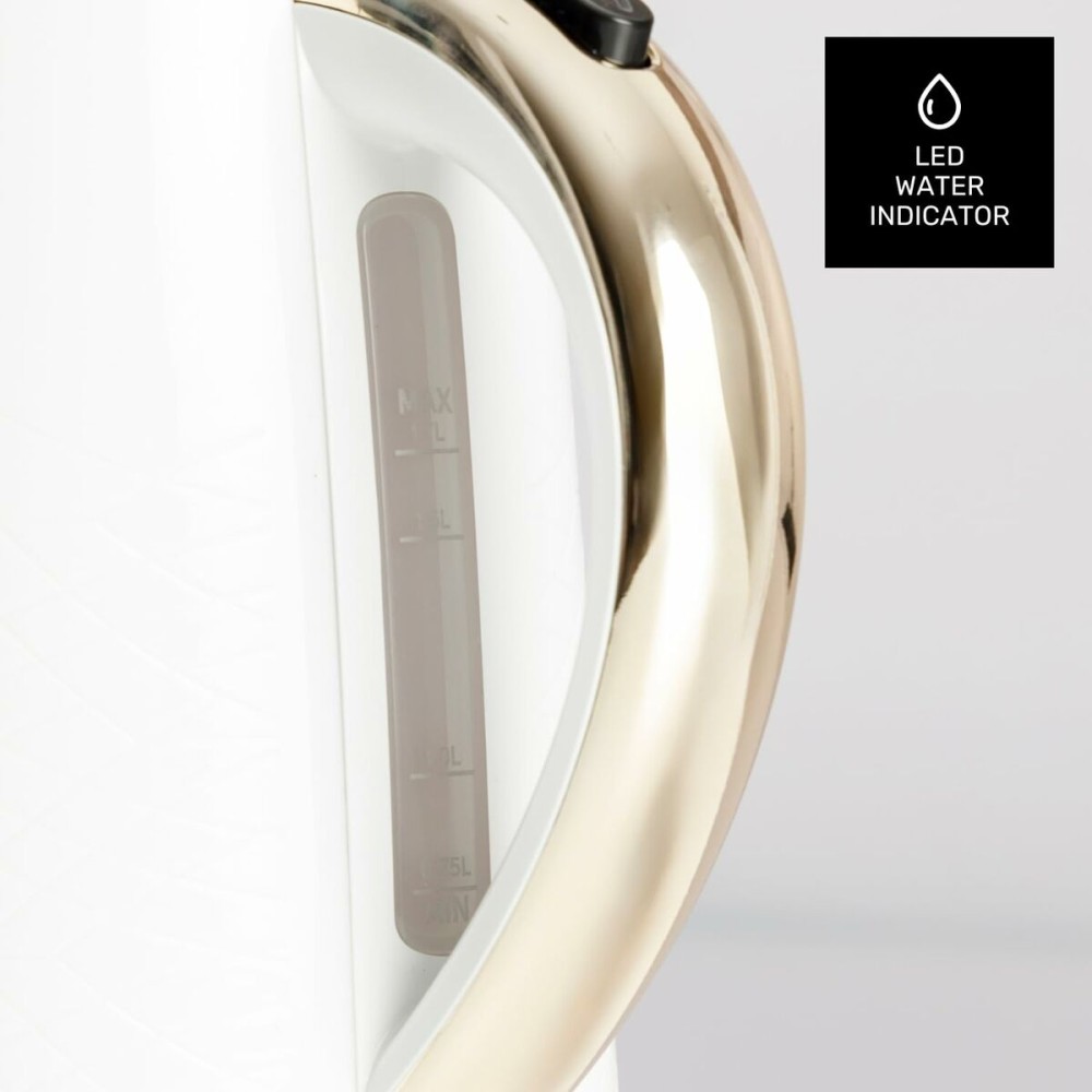 Kettle Taurus 958571000 White Stainless steel Plastic 2200 W 1,7 L