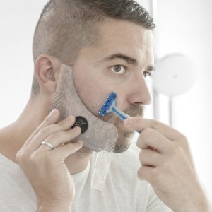 Hipster Barber Bartschablone InnovaGoods