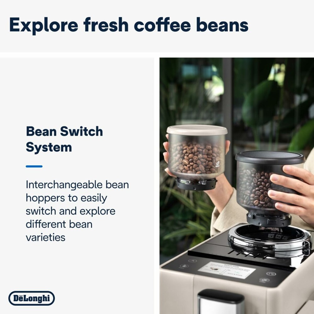 Superautomatic Coffee Maker DeLonghi EXAM 440.55.BG Black Silver 1450 W 19 bar 1,2 L